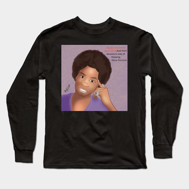 Black History Long Sleeve T-Shirt by Dr Paul Art